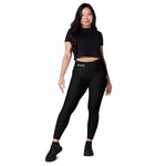 Load image into Gallery viewer, NexGen Women&#39;s Black Leggings with Pockets
