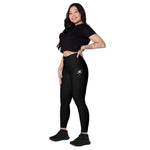 Load image into Gallery viewer, NexGen Women&#39;s Black Leggings with Pockets
