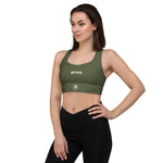 Load image into Gallery viewer, NexGen Women&#39;s Khaki Longline Sports Bra
