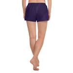 Load image into Gallery viewer, NexGen Women&#39;s Purple Print Print Classic 4 Recycled Athletic Shorts
