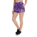 Load image into Gallery viewer, NexGen Women&#39;s Purple Tie Dye Classic 2 Recycled Athletic Shorts
