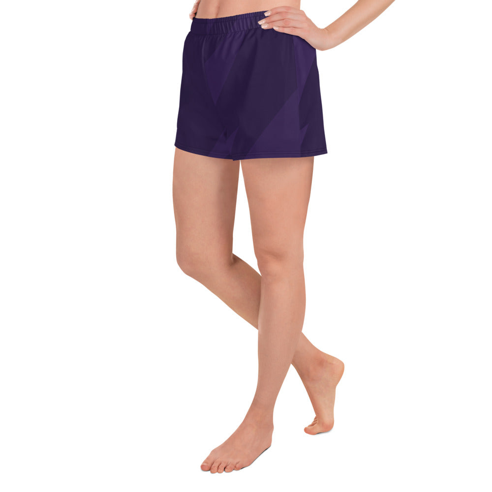 NexGen Women's Purple Print Print Classic 4 Recycled Athletic Shorts