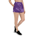 Load image into Gallery viewer, NexGen Women&#39;s Purple Tie Dye Classic 2 Recycled Athletic Shorts
