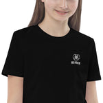 Load image into Gallery viewer, NexGen Embroidered Organic Cotton Girls T-shirt
