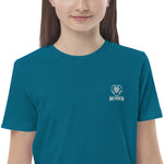 Load image into Gallery viewer, NexGen Embroidered Organic Cotton Girls T-shirt
